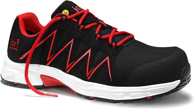 Sicherheitshalbschuh S3 ESD SRC JORI 12151 joSPEEDY black-red Low Gr.47