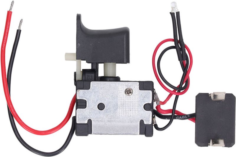 Auslöseschalter für Akku-Bohrmaschinen, PC-Auslöseschalter 16A 7,2-24V, universelle Drehzahlregelung für Elektrowerkzeug...