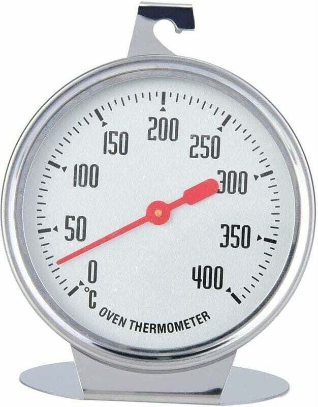Ofenthermometer, Sofortablesendes Edelstahl-Thermometer zur Überwachung von Backofen und Grill, Küchenthermometer zum Ko...