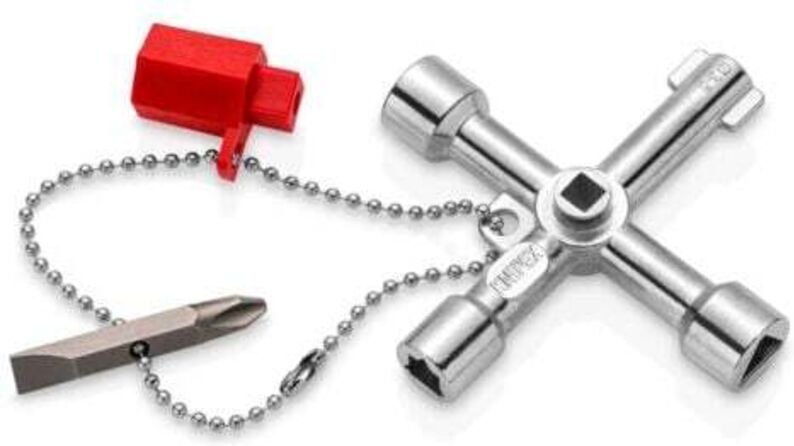 KNIPEX 00 11 03 Schaltschrankschlüssel der Standard Schaltschrankschlüssel 76 mm