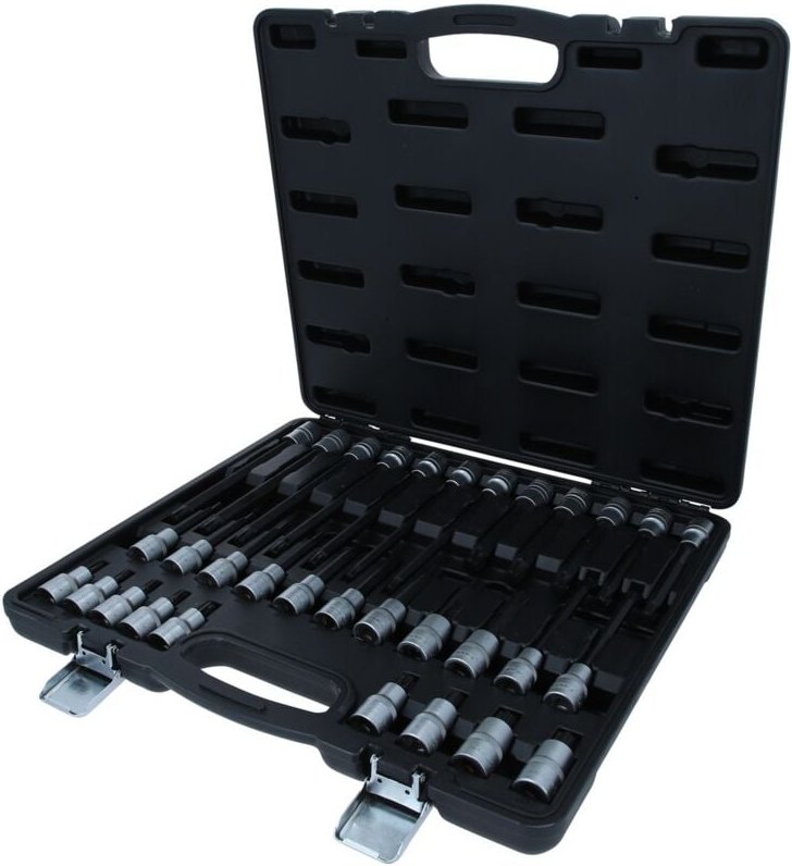 Ks Tools 1/2 ribe Bit-Stecknuss-Satz, 32-tlg, kurz, lang und extra lang