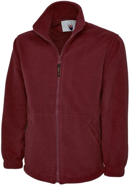 Extra dicke Unisex Fleecejacke 300 g/m² Antipilling Weinrot XL