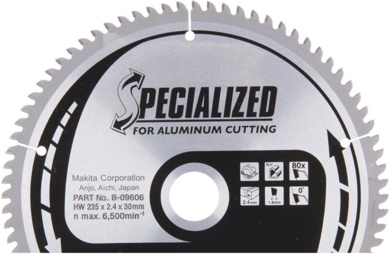 Sägeblatt für Aluminium 235 x 30 mm • 80 Zähne - Makita