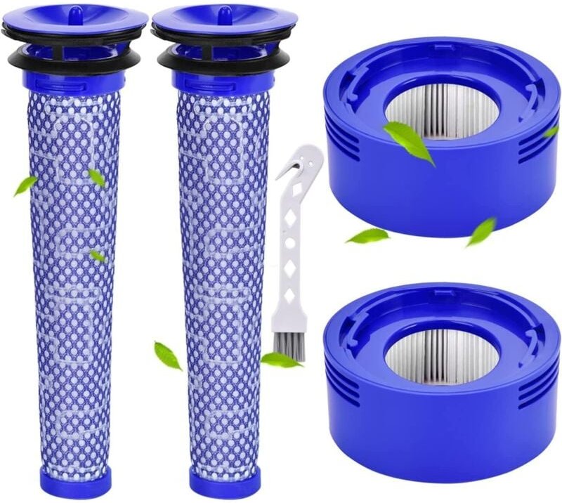Rebirthcare 2 stück v7 v8 Filter für Dyson, ersatzteile für Dyson v7 v8 Absolute Animal Plus pro Motorhead staubsauger F...