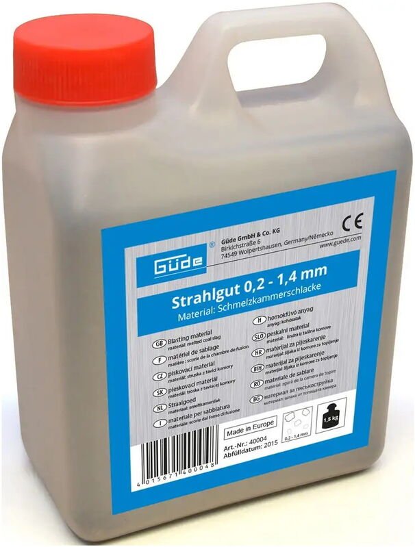 Güde Strahlgut Körnung 0,2-1,4 mm 1,5kg Sandstrahlgerät Strahlsand Strahlmittel
