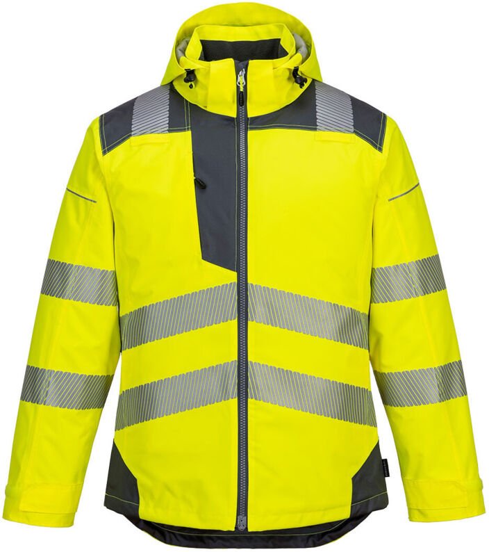 Parka Hv Pw3 Farbe: Gelb/Grau Größe XL - Portwest
