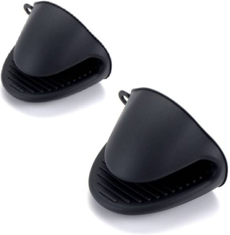 Mini-Heißluftfritteusenhandschuhe – 2 Paar Silikonhandschuhe – Hitzebeständige Ofenhandschuhe zum Kochen, Grillen und Ba...