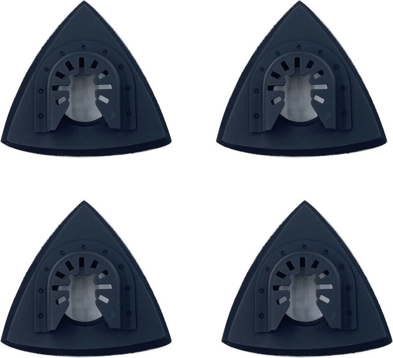 80 mm Dreieckige Schleifscheibe, Schleifzubehör für die Holzbearbeitung, geeignet zum Schleifen und Polieren (4 Stück)