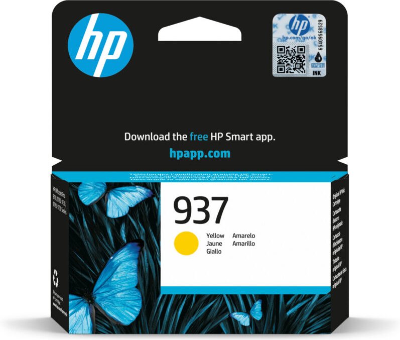 HP 937 Yellow Original Ink Cartridge Druckerpatrone 1 Stück(e) Standardertrag