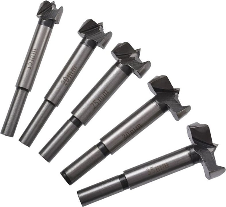 ViaGasaFamido Forstnerbohrer, 5er-Set, hohe Härte, 45 Bohrer von Banco Abeter Benry für Holzbearbeitung, Elektro- und Ha...