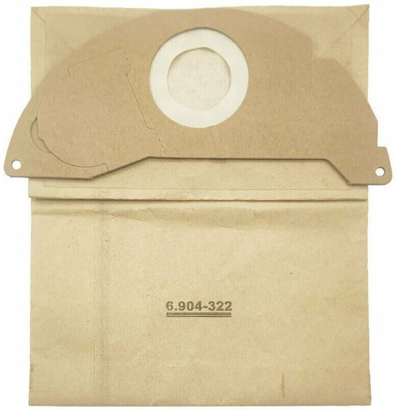 Staubsaugerbeutel für Kärcher WD2, Set mit 8 Papierfilterbeuteln Premium-Filterbeutel für Kärcher 6.904-322.0 wd 2.200 A...