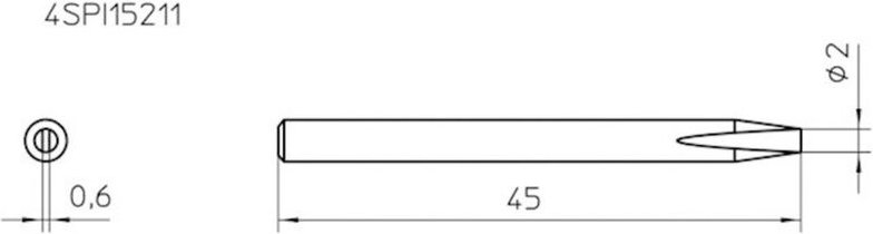 Weller - 4SPI15211-1 Lötspitze Meißelform Spitzen-Größe 2 mm Inhalt 1 St.