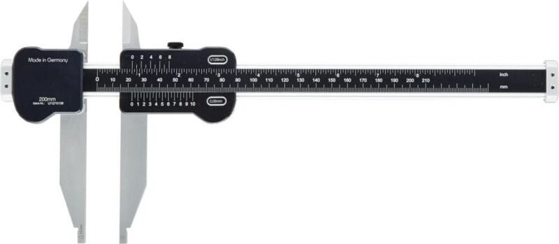 Alu-Werkstatt-Messschieber 200 mm mit Spitze - Fortis