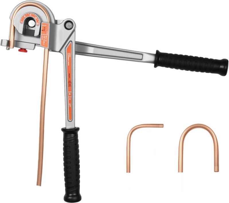 Mophorn Manuelles Rohrbiegegerät, 6,35/9,525/12,7 mm Außendurchmesser, 3-in-1-Werkzeug mit integrierter Wasserwaage, 180...