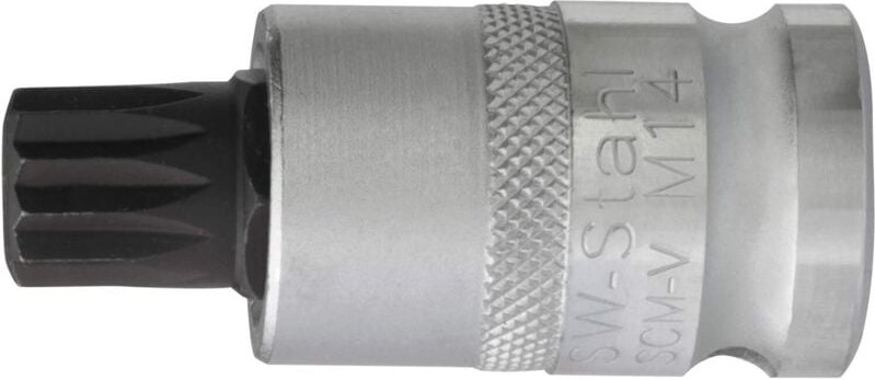 SW-Stahl 05306SB Vielzahn Einsatz, 12,5 mm (1/2 Zoll) Antrieb, M14 x 53 mm