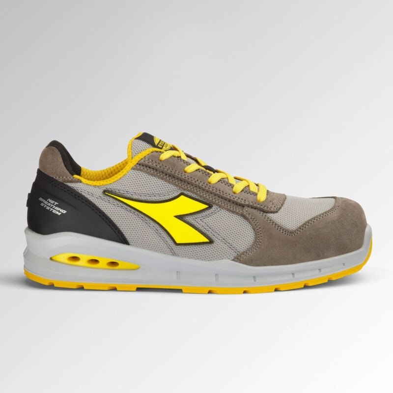 Diadora - Halbschuh run net ab low S1PS fo sr T.43 grau Aluminium