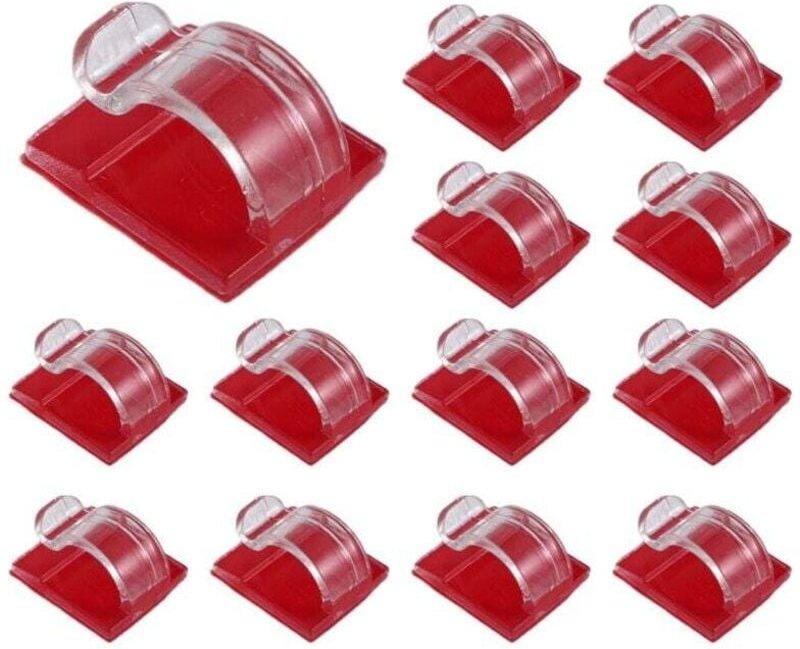 Haken für Lichterketten im Außenbereich, 50er-Packung, transparenter Haken mit wasserfester Kleberückseite