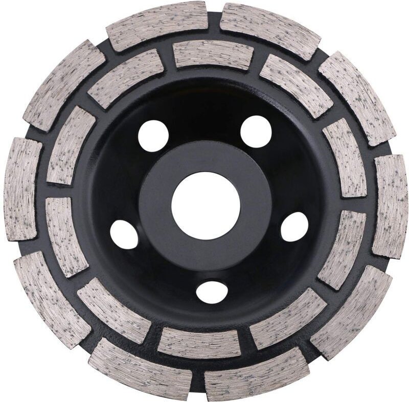CHOYCLIT Für Schleifmaschine, Diamantscheibe, Betonschleifdiamant 125 x 22,2 mm Doppelreihig, Universal-Diamantscheibe z...