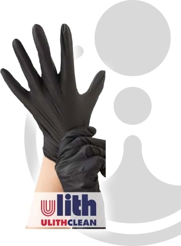 VILAtril Hybrid-Handschuhe in praktischer Spenderbox 100 Stück, schwarz - Größe l - Ulith