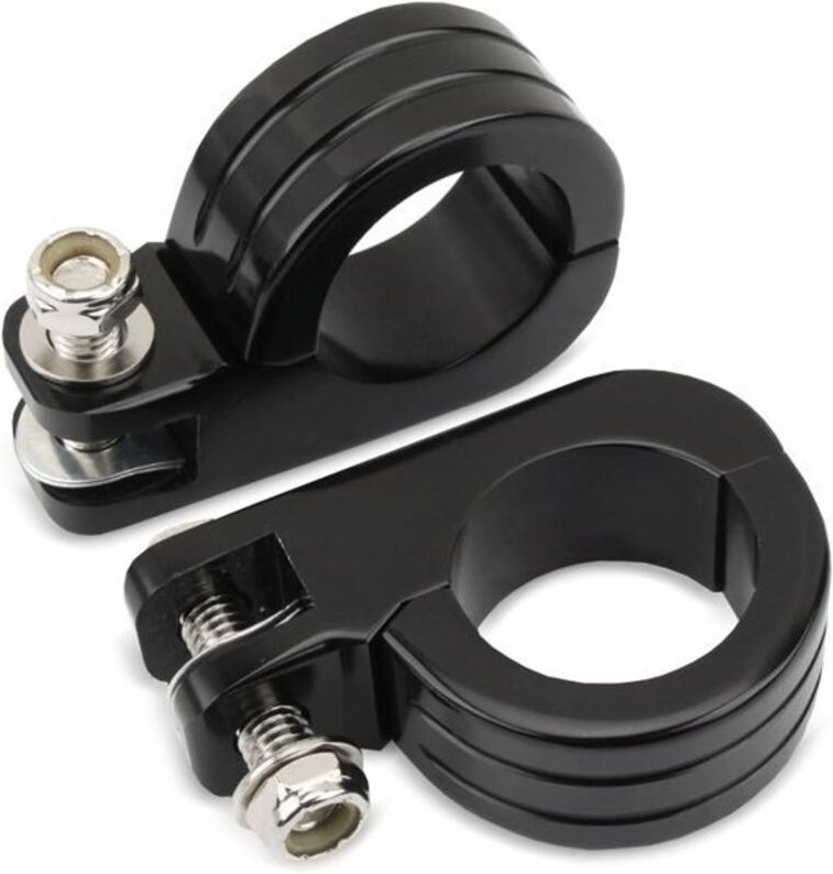 Unterstützung Fußrasten für Zylinderdurchmesser 38mm kompatibel mit Harley Davidson HF6 schwarz