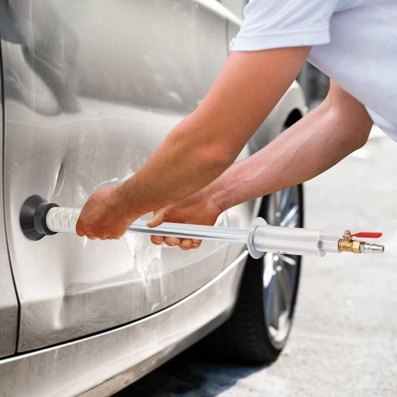 Auto Ausbeulwerkzeug Druckluft Werkzeug Set Car Dent Puller Kit Tool KFZ Beulen Reparatur Saugnapf Ausbeulhammer mit 3 S...