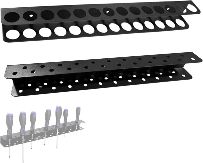 2-teiliges Wandwerkzeughalter-Set, Wandhalterung für 40 cm Zange und 40 cm Schraubendreherhalter, Kohlenstoffstahl, zur ...