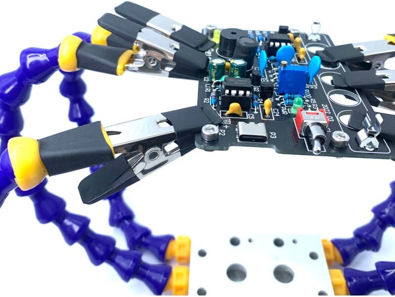 Schraubstock mit flexiblem Arm, Klemme aus Aluminiumlegierung, Lötkolbenhalter, Leiterplattenreparatur, universelle Zusa...