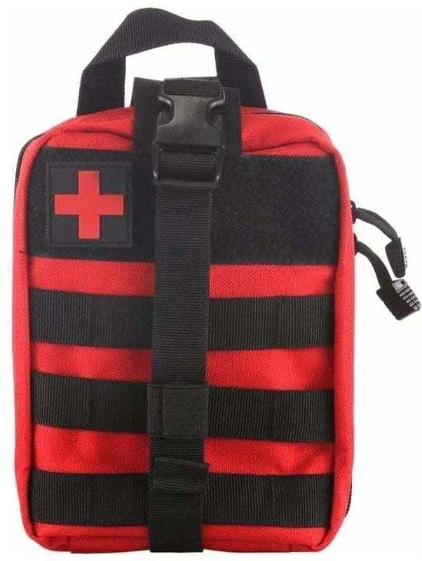 Taktisches Sanitätsset, taktische Erste-Hilfe-Tasche IFAK für taktische Notfallsituationen (Rot)
