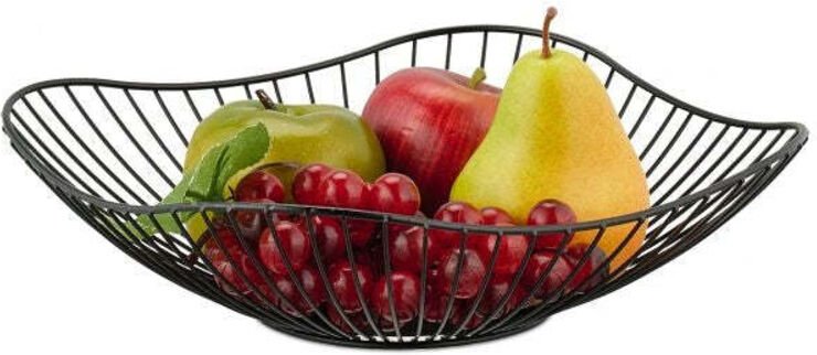 Dekorative obstschale aus metall