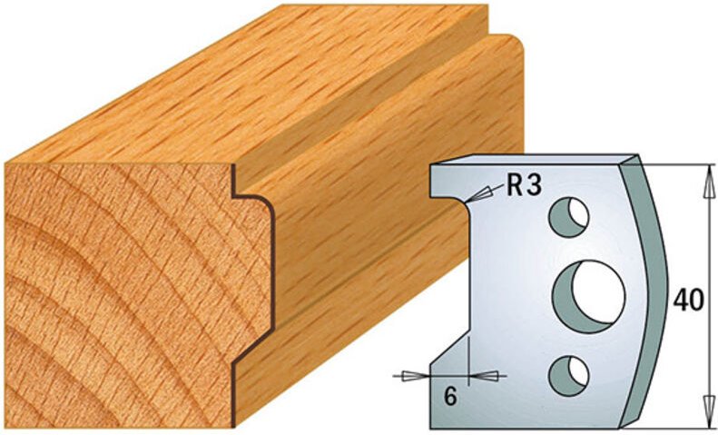 690.032 Paar Messer Kss 40x4mm