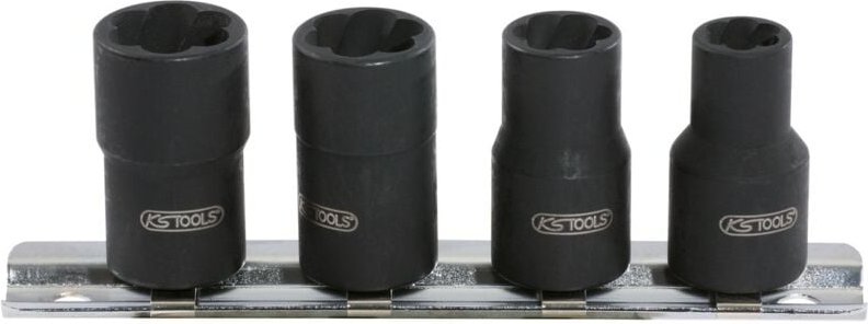 3/8' Spiral-Profil-Stecknuss-Satz, 4-tlg, 8-13mm