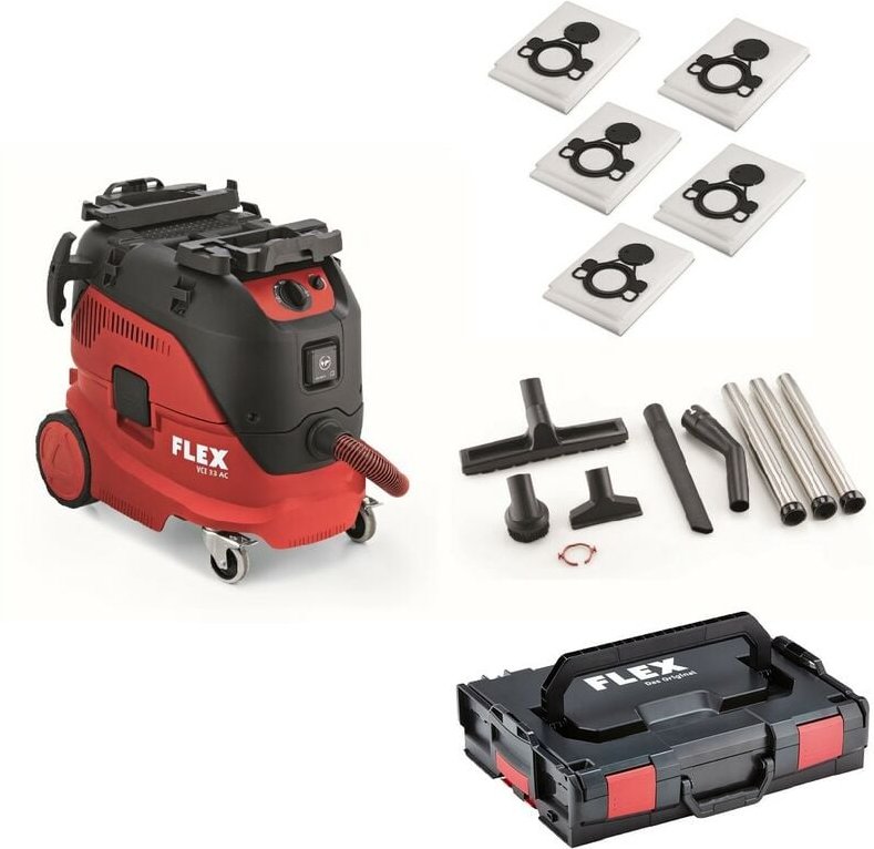 Sicherheitssauger vce 33 l AC-Set 230/CEE Filtersack fs-f vce 33-44 l/m tk - Flex