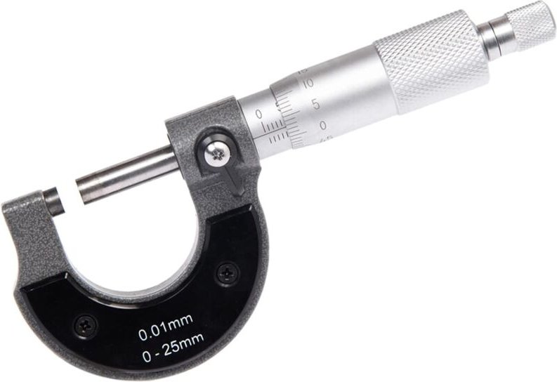 Außenmikrometer 0-25 mm, 0,01 mm Auflösung, Hochpräzisions-Messschieber, Werkzeug zur Messung von Außendurchmessern (met...