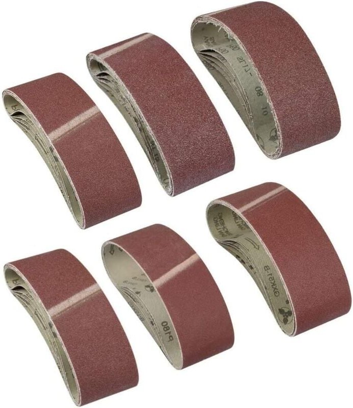 30 Gewebebänder - 610 x 100 mm - 40/60/80/120/180/240 - Aluminiumoxid-Körnung - für Power-Feilenbänder