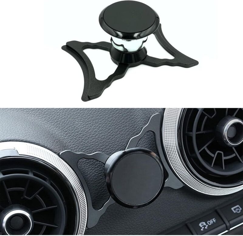 Magnetische Autotelefonhalterung kompatibel mit Audi A3 8V, geeignet für Smartphones und GPS-Geräte, 360° verstellbarer ...