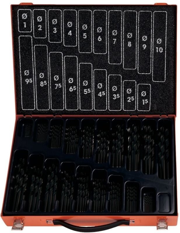 PROJAHN Bohrer-Magazin "ECO", 170 tlg., HSS-R, 1-10/0,5 mm, Spiralbohrer kurz