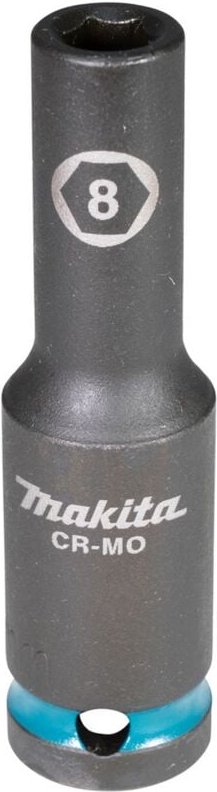 Impact Black Schlagnuss 1/2 Zoll SW8 lang Schlagschrauber E-16405 - Makita