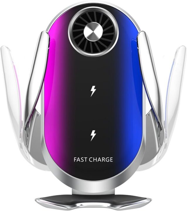 Kabelloses Autoladegerät, Telefonhalter, 15-W-Schnellladegerät, automatischer Klemm-Entlüftungshalter für Smartphones