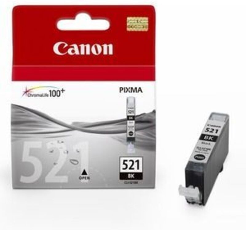 Tintenpatrone Originalzubehör CLI-521BK ca. 665 Seiten schwarz 9ml