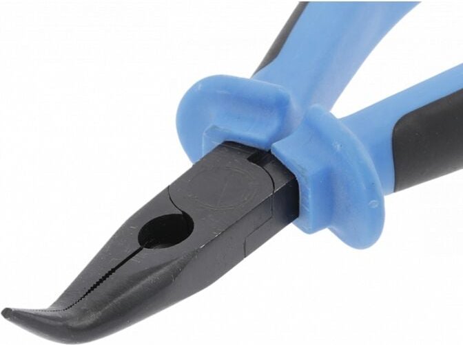 Högert Flachrundzange, gebogen, 160 mm, CrV