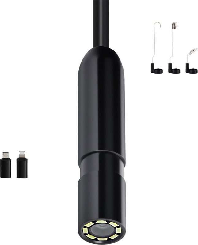 Mophorn Endoskopkamera mit 15 m Kabel, 1920P HD-Inspektionskamera für Android und iOS, industrielle Rohrkamera mit Beleu...