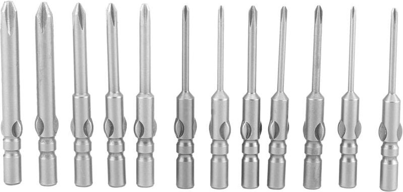 12-teiliges Kreuzschlitz-Bit-Set, 4-mm-Magnetschraubendreher-Zubehör, elektrischer Kreuzschlitzschraubendreher-Bit für H...