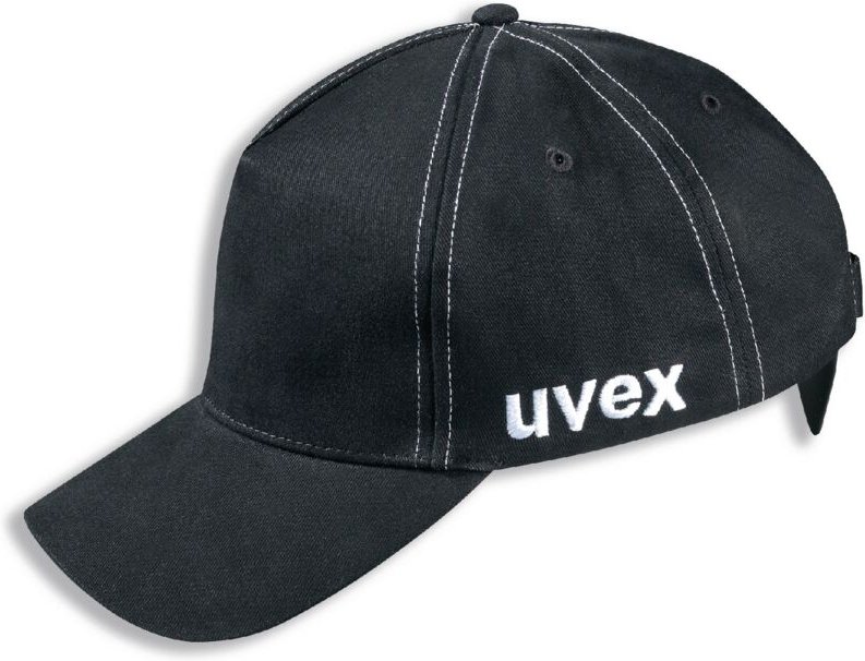 Uvex U-Cap Sport Mesh Anstoßkappe - Langer Schirm - Schwarz - 60-63 cm: 60-63 cm