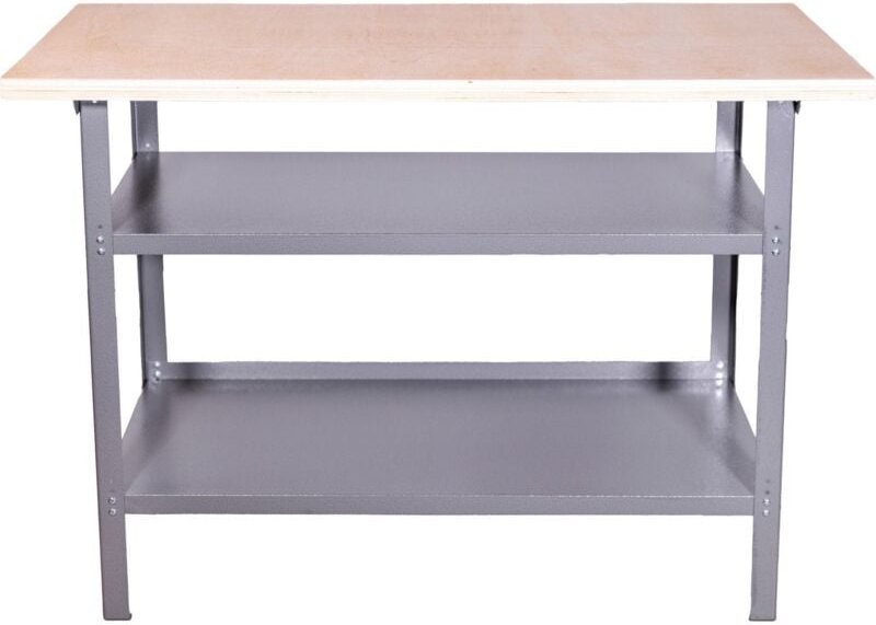 Trendline - Werkbank 120x60x85cm 2 Ablageböden Werktisch Werkstatt Arbeitstisch