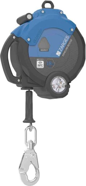 Zarges Fall Protection Höhensicherungsgerät Exhelon Rescue 18m Tri-lock 18m