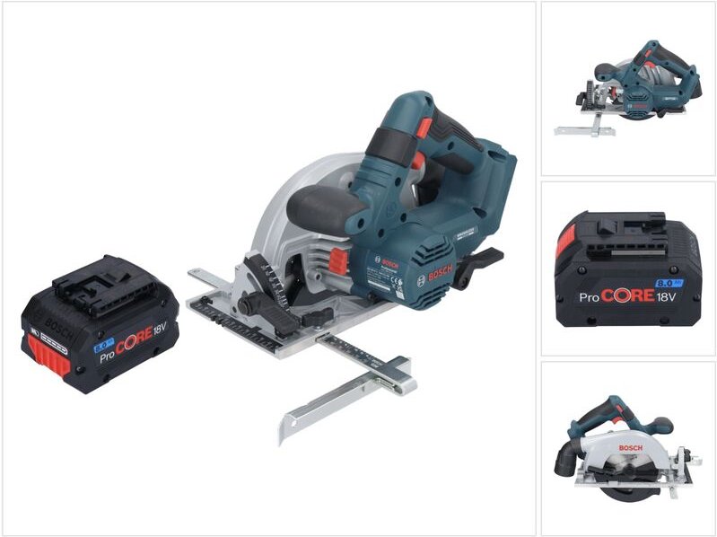 Bosch gks 18V-57-2 Professional Akku Handkreissäge 18 v 165 mm Brushless + 1x ProCORE Akku 8,0 Ah - ohne Ladegerät