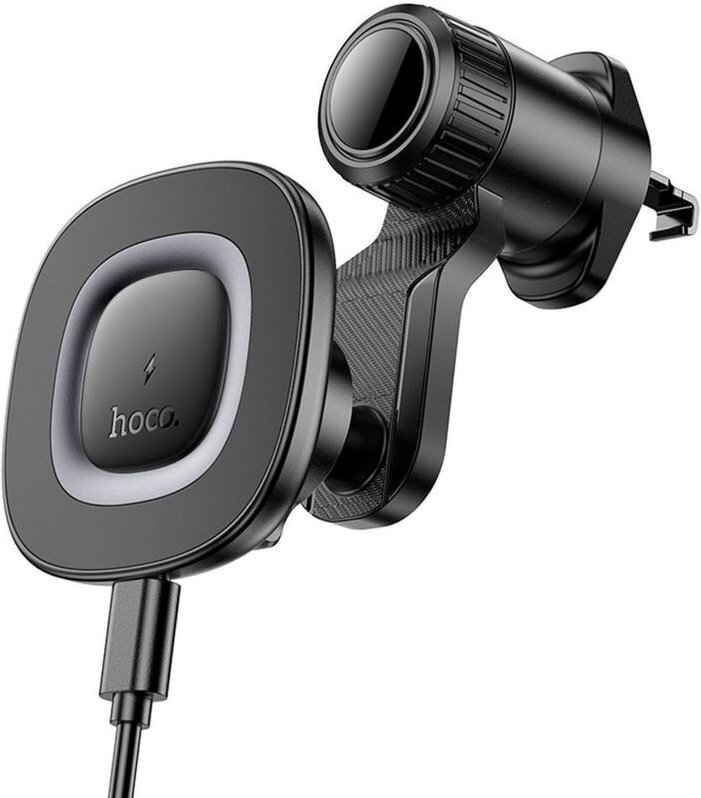 Hoco HW30 15W induktive Autotelefonhalterung für Kühlergrill schwarz