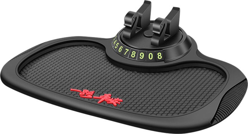 Acouto 360 Grad drehbarer Handyhalter mit Anti-Rutsch-Matte für das Armaturenbrett im Auto, universelles Klebegelkissen,...