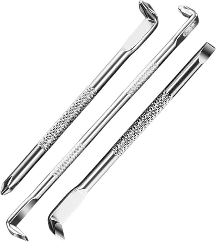 CCYKXA 3-teiliges Set abgewinkelter Schraubendreher, Z-förmige Doppelkopf-Offset-Schraubendreher, 120 mm/165 mm Schlitz-...