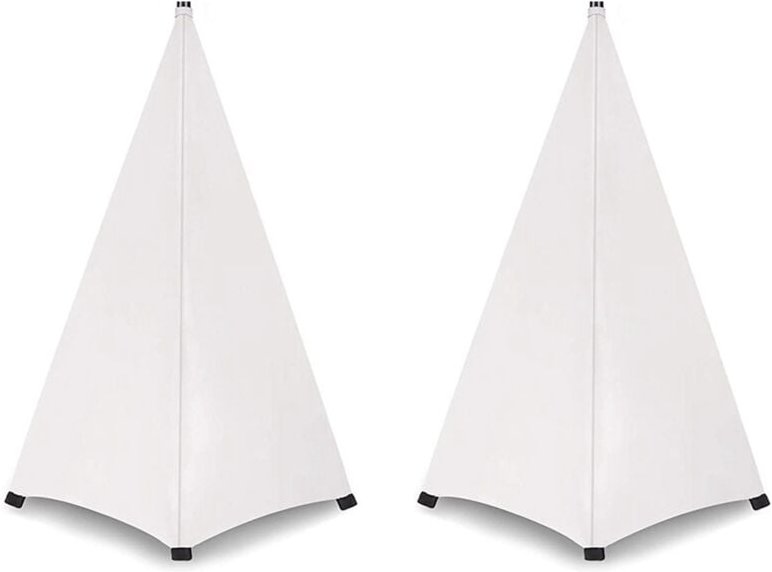Universal DJ Licht Lautsprecher Ständer Abdeckung Doppel Seitiger Stativ Ständer Rock Scrim Abdeckung Dehnbares Material...